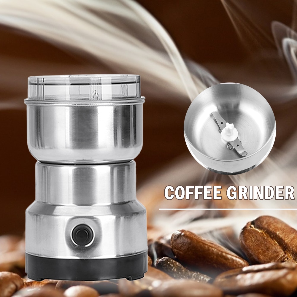 1PCS Electric Coffee Grinder Nut Herbs Grains Grinder Multi-Function Mill European Regulations Kitchen Tools EU Plug