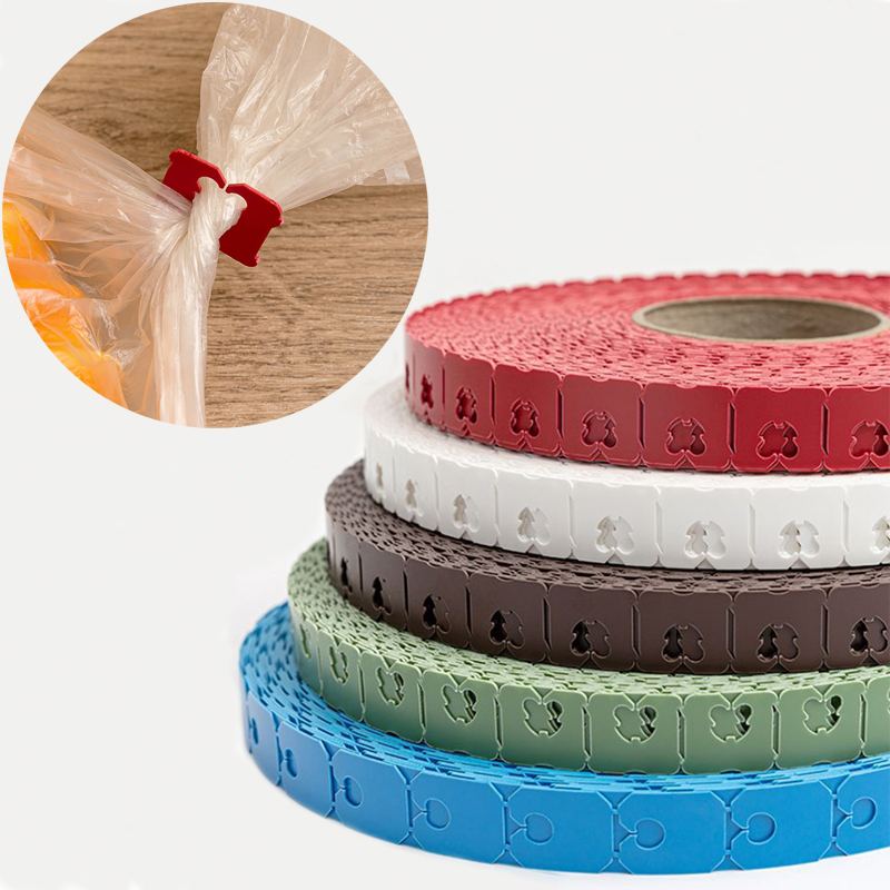 Kleurrijke broodklem voor broodzakken, plastic zaksluiter, voedselzaksluitklem, mini vacuümsluitklem