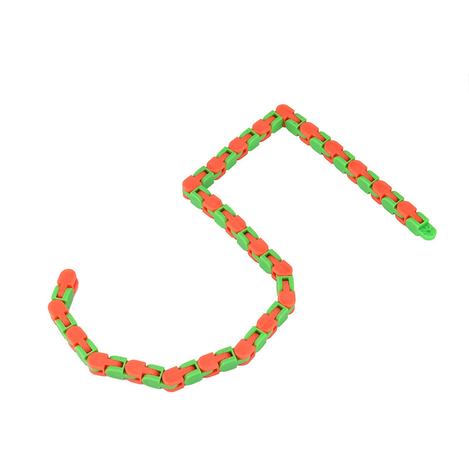 2pc Wacky Track Fidget Colorful Puzzle Sensory Fidget Toys Stress Relief Rotate And Shape 48 Bit Autisme Anti Stress Figet Toys: C