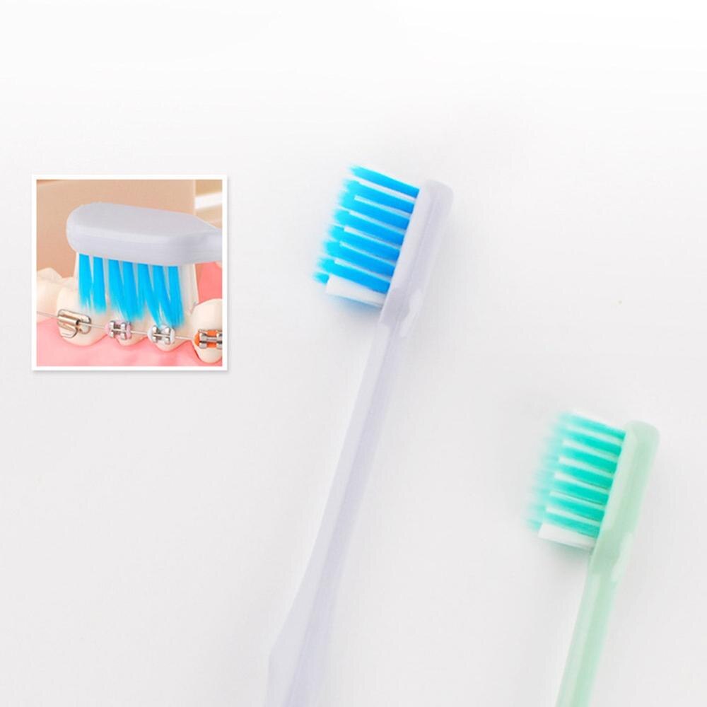 Toothbrush Orthodontic Cleaning Toothbrush Soft Bristles Braces Toothbrushes for Braces Cap Interdental Brush Oral Tools