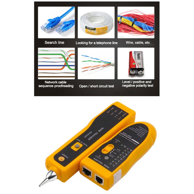 Lan Kabel Tester Cat5 Cat6 RJ11 RJ45 Utp Stp Detector Lijn Locator Tracker Telefoon Diagnose