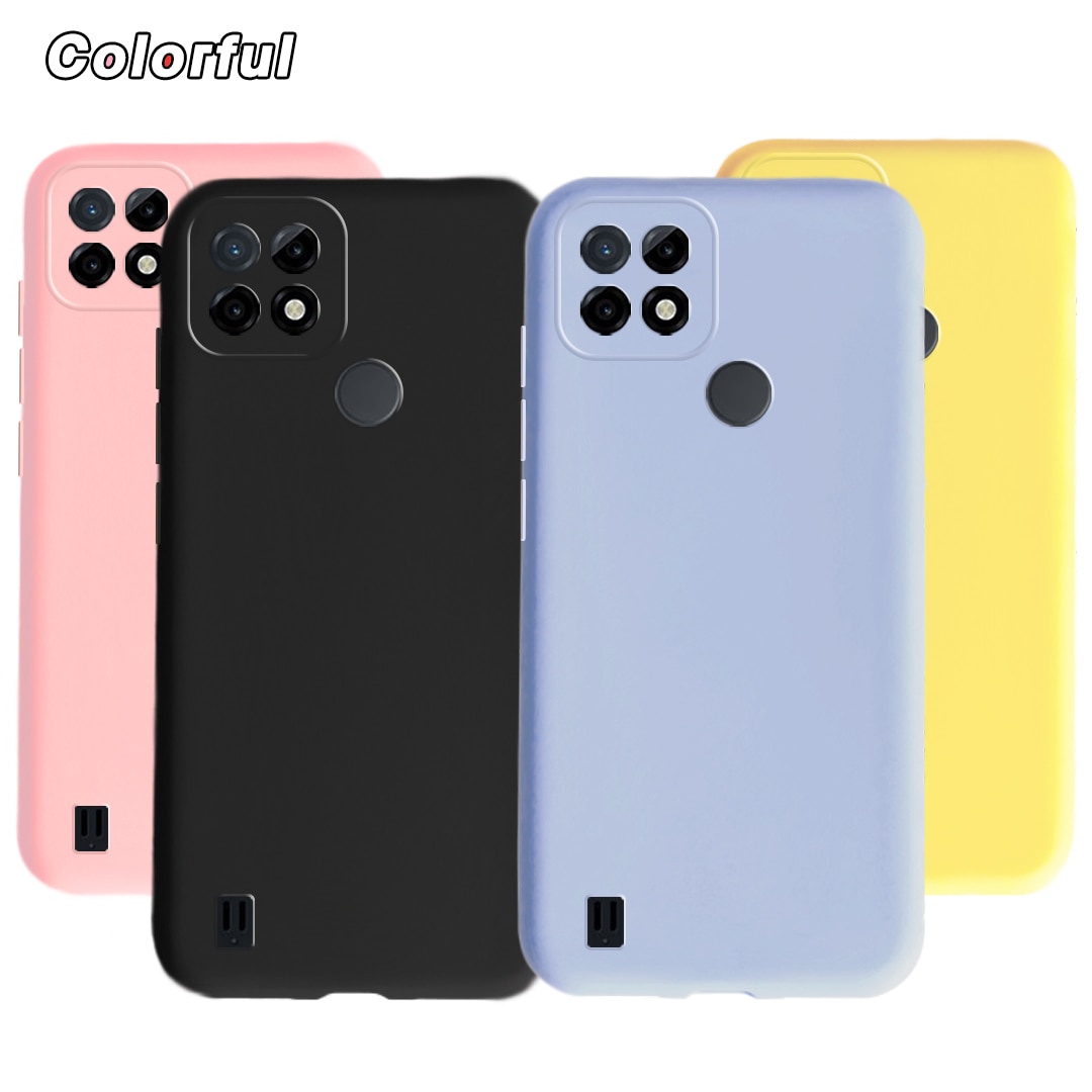 Coque antichoc en Silicone pour Realme, compatible modèles C21, C21Y, C21, C21, C21 Y, C11,