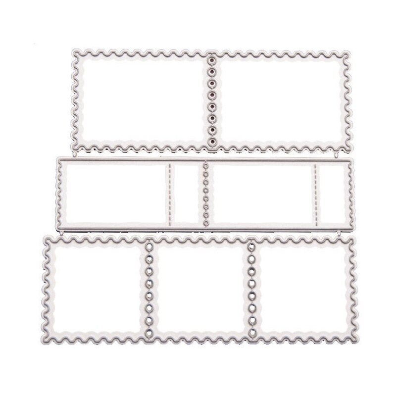 Lace Frame Die Cuts for Stamp Making Metal Edge Cutting Dies Border Stencil for Party DIY Art Scrapbooking Photo N84A