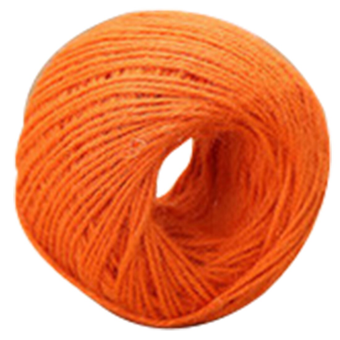 Fargerik naturlig brun jute hamptau hyssing snor diy skaft håndverkslampe 2 mmx 50m 1pc: Oransje