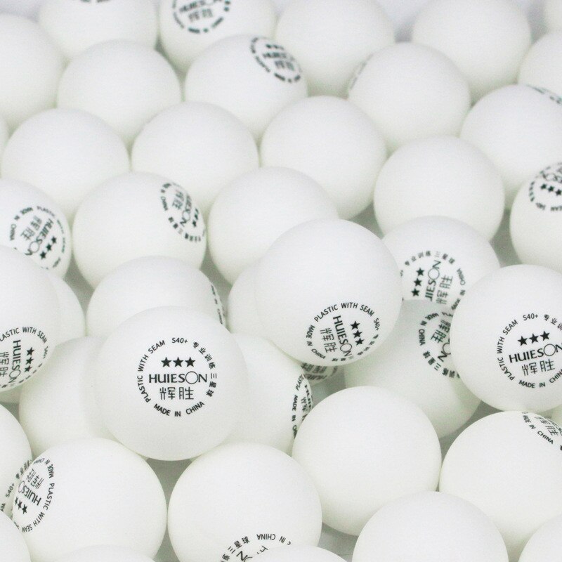 Huieson 50 stks/zak ABS Plastic Pingpongbal 40 + mm 3 Ster Materiaal Pingpongballen voor Tafel Tennis Club Training