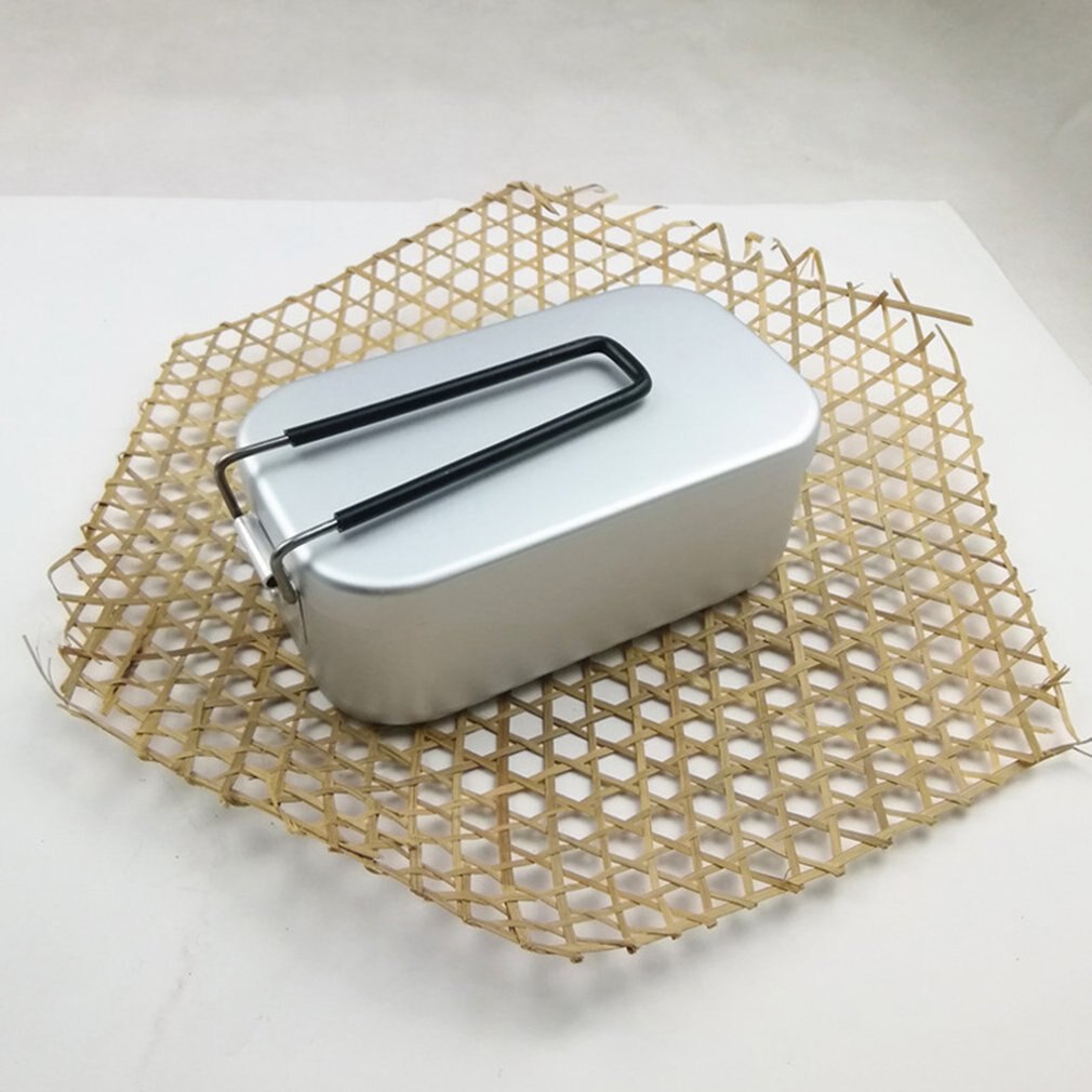 Ultra-Light Aluminum Lunch Box With Handle Travel Portable Lightweight Thick Japanese Aluminum Case Lunch Box