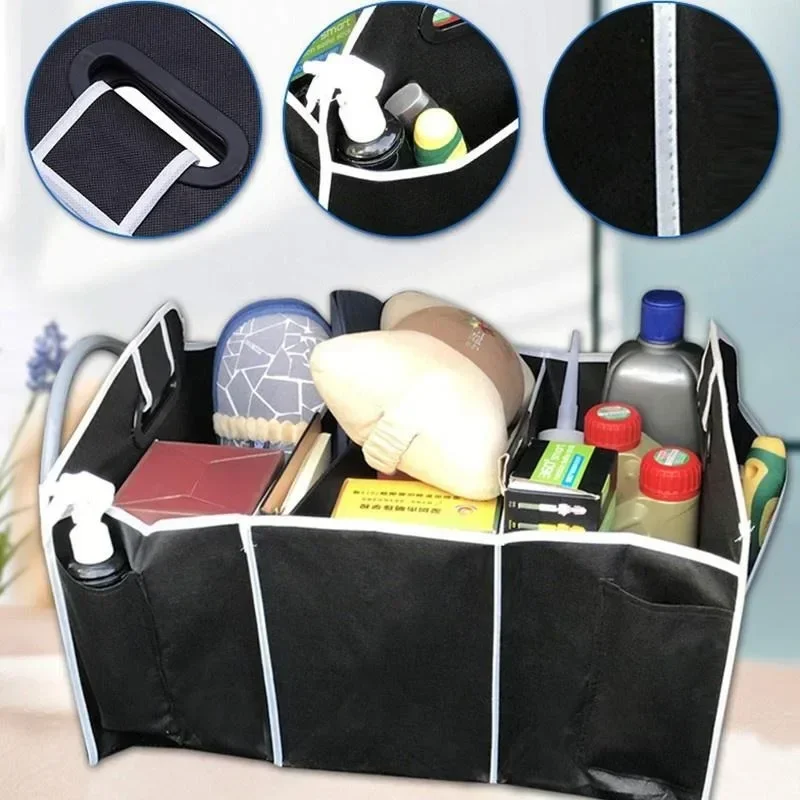 Car Storage Box Foldable Car Trunk Organizer Toys Food Storage Container Bags Box Car Accessories Auto Organizer
