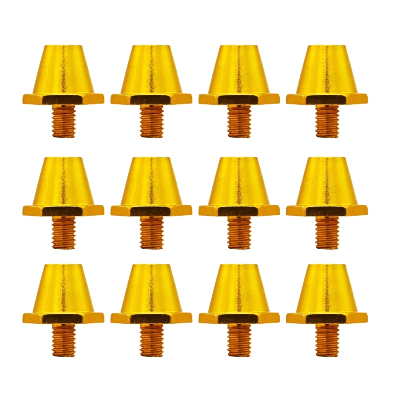 Pointes de rechange pour chaussures de football, clous de chaussure de football de , chaussures de football filetées, 5mm, 11mm, 13mm, 15mm, 12 pièces: Bourgogne