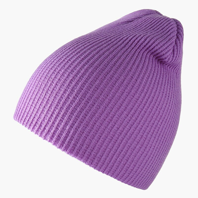 Wintermuts voor dames, meisjesmutsen, damesmutsen, herenmutsen, herfstmuts, zachte warme muts, effen kleur, unisex mutsen: Lichtpaars