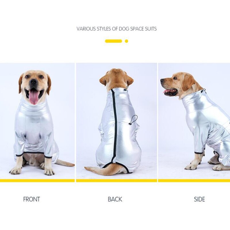 Dog Outdoor Jackets Cool Space Suit Jumpsuit Pet Dog Costumes Waterproof Raincoat Medium Large Dog Outfit Pet Supplie