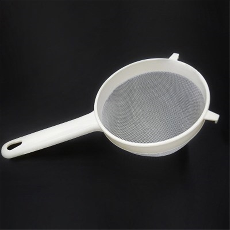 1Pc Reusable Kitchen Handheld Plastic Screen Mesh Tea Leaf Strainer Flour Sieve Colander Kitchen Accessories