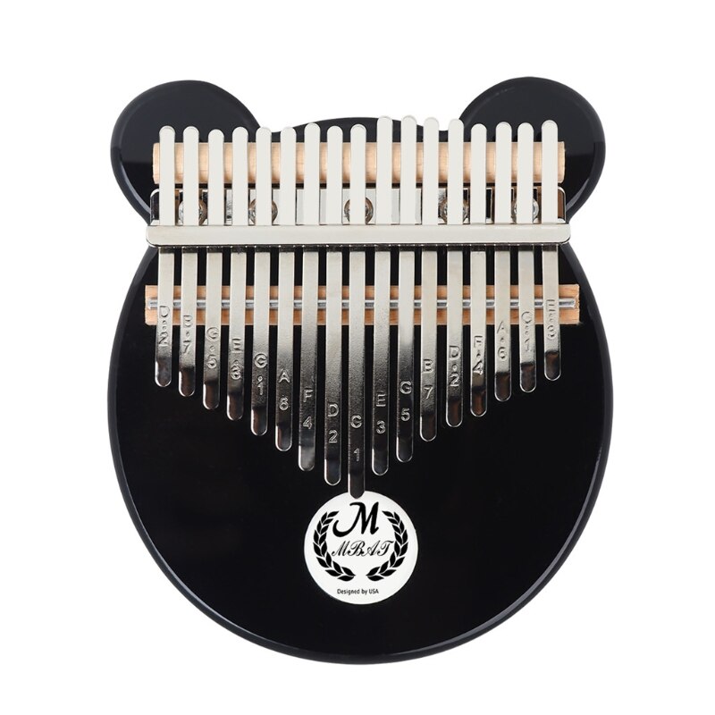 17 Keys EQ kalimba Thumb Piano Link Speaker Electric Pickup Cable 17 keys Kalimba Musical Instrument: Black