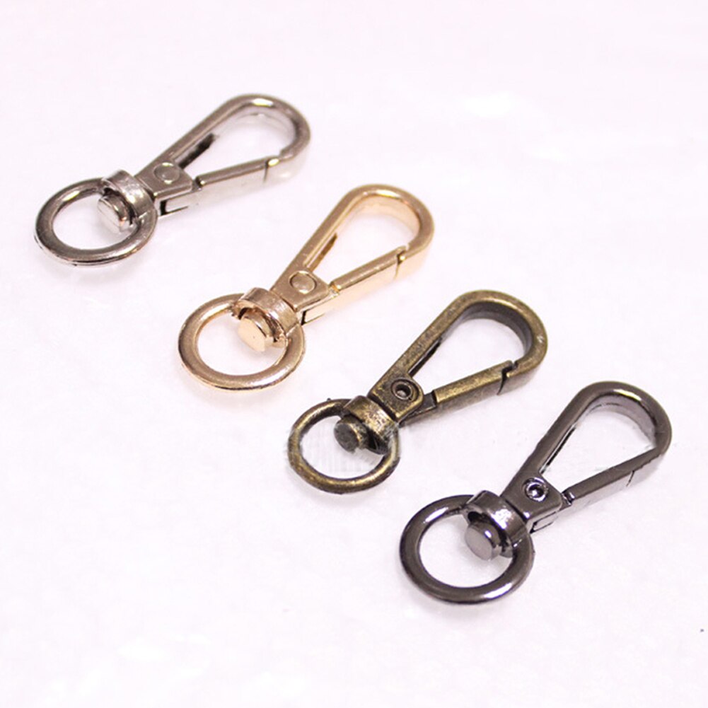 5Pcs 4 Sizes Metal Swivel Trigger Lobster Clasps For Bag Hook Key Chain DIY Zinc Alloy Gold Silver Belt Buckle Bag Accessories