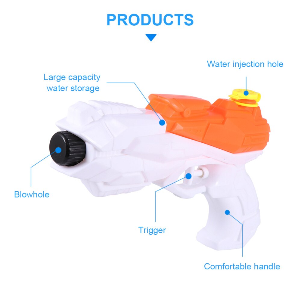 2Pcs Lightweight Funny Portable Durable Water Summer Beach Water Shooter Water Shootings for Kids