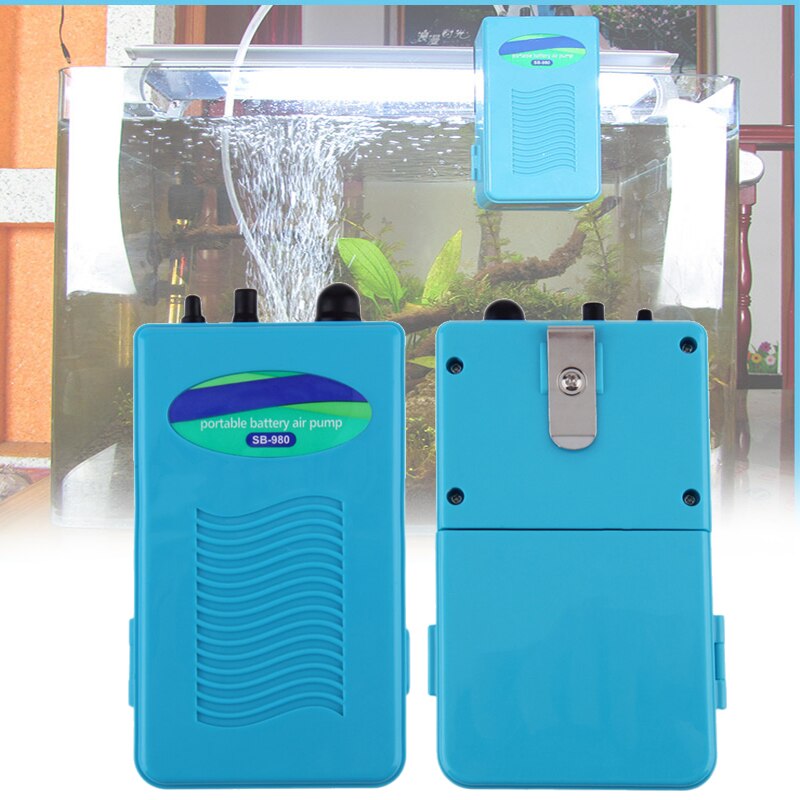 Akvarium luftpumpe ultra lydløs batteridrevet ilt luftbobler pumpe xhc 88: Default Title