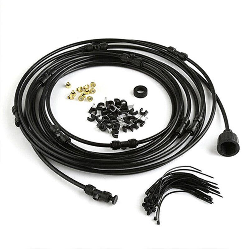 Mist Cooling System Portable Outdoor Garden/Patio Cooling System Cool System For Lawn Greenhouse Irrigation System 12M