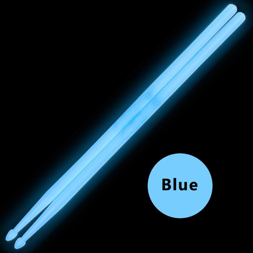 Baquetas de batería de acrílico con luz LED brillante, luminosas en la oscuridad, Jazz, efecto de rendimiento especial