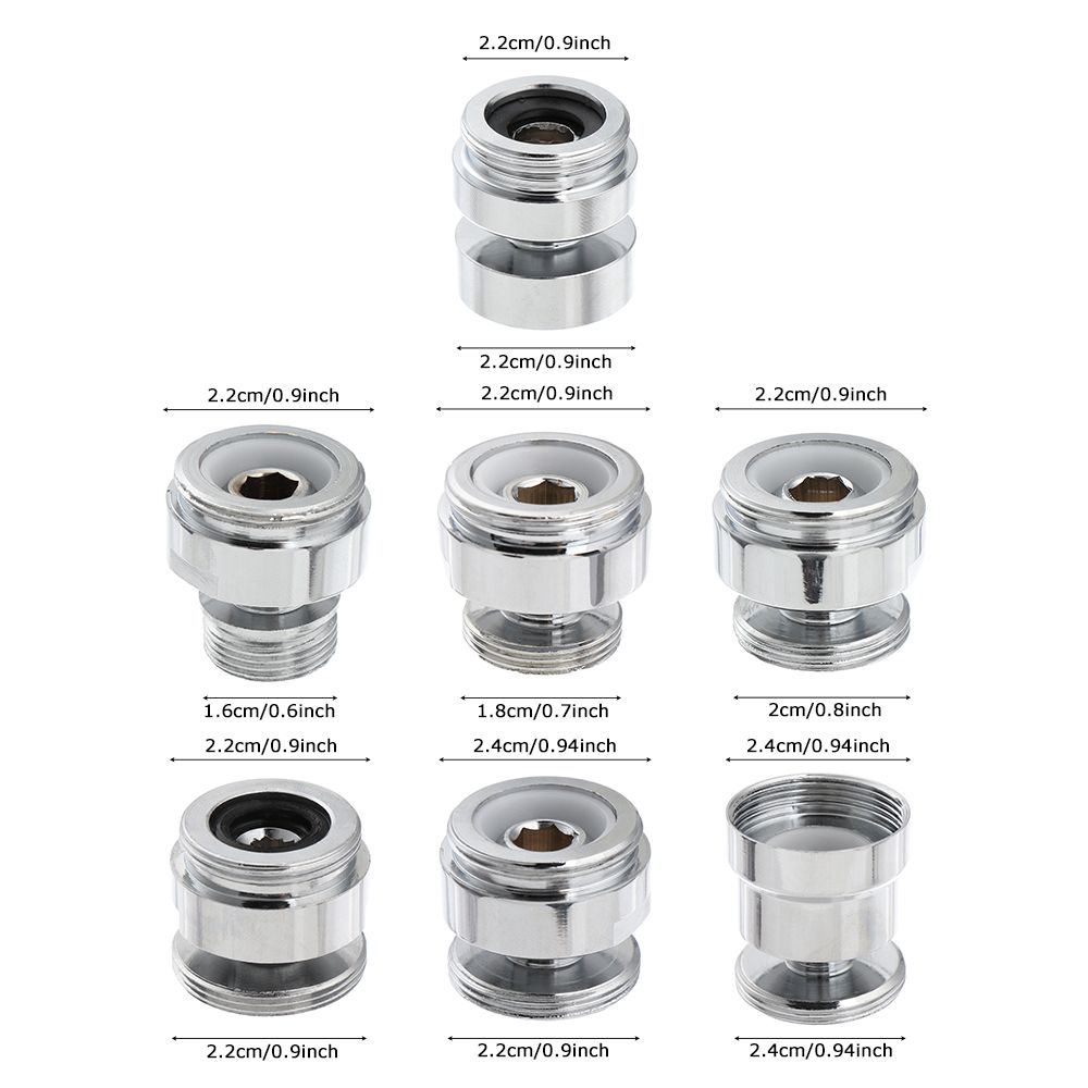 Faucet Fittings Stainless Steel Tap Aerator Connector 360 Degree Adjustable Faucet Adapter Swivel Aerator Adapter