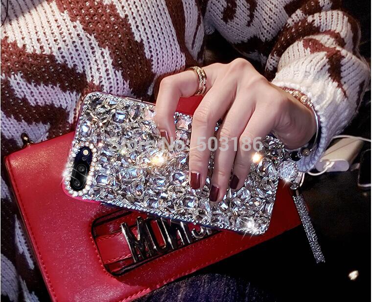 For OPPO A73 F5 F7 F9 F11 Pro A3 A3S A5 A5S A7 A9 A11 Realme C2 A1k X X2 3 5 Pro XT Pendant Diamond Big Rhinestone Case