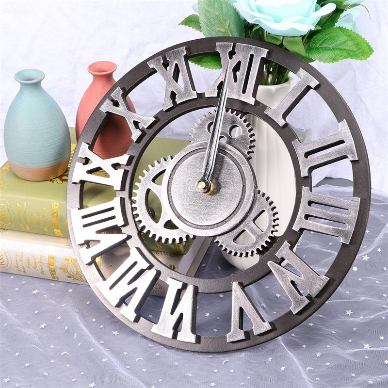 1pc väggklocka cool snygg dekorativ väggklocka elegant väggklocka industriell stil väggklocka industriell utrustning väggklocka