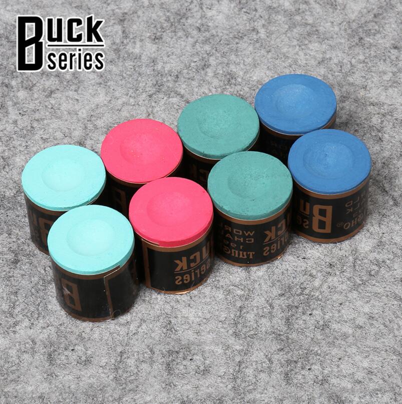 Craies de la série buck, 2 pièces, accessoires de billard, queues de billard, craies faciles à mettre, craies à frottement fin pour snooker