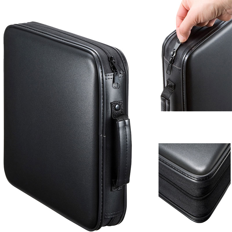 ymjywl Blu-ray Disc Box High CD Case 160 Discs Capacity CD/DVD Storage Bag For Car Travel CD Storage Box