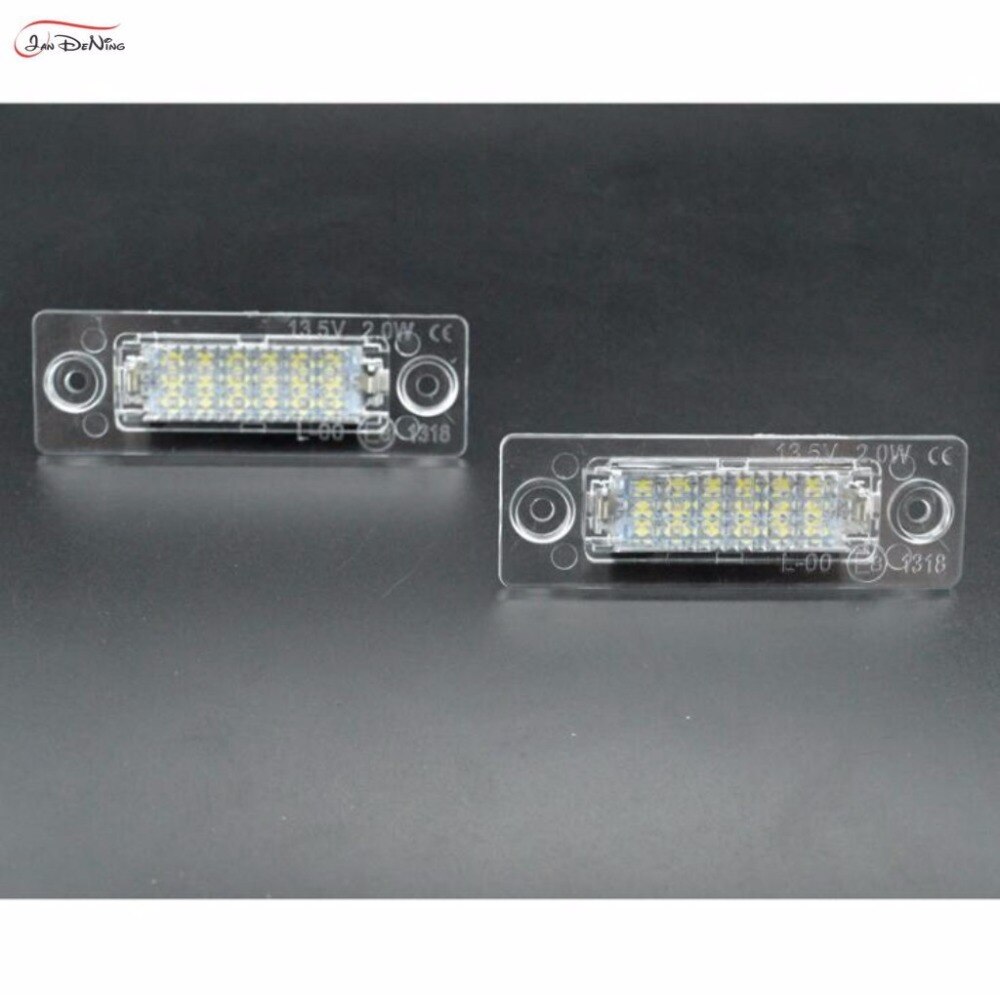 JanDeNing 2 uds libre de Error 18 LED de las luces de la matrícula para VW Caddy/Jetta/Passat/Transpiarter