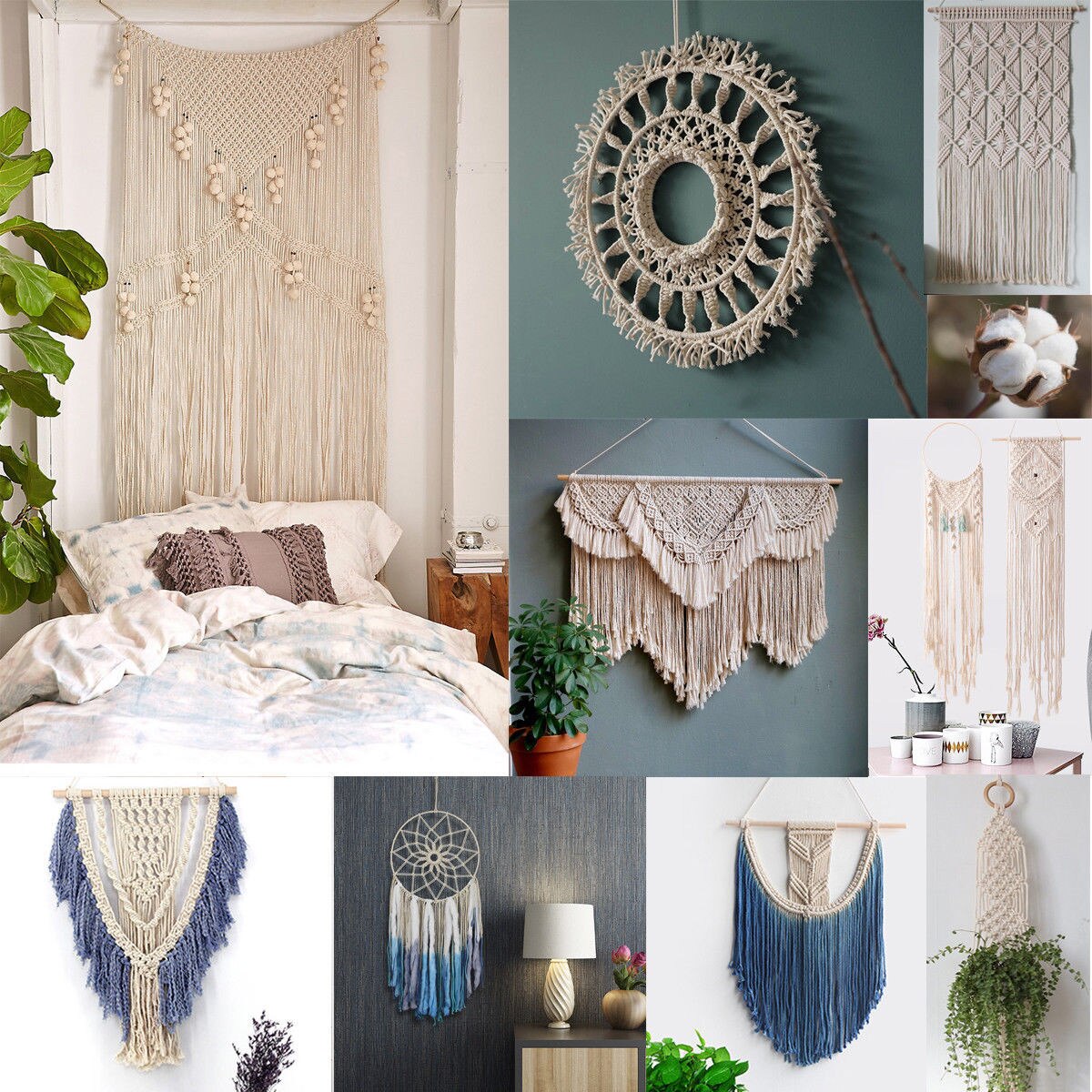 Manual Macrame Artisan String 100m Long/100Yard Pure Cotton Twisted Cord Rope Crafts Macrame Artisan String A301017