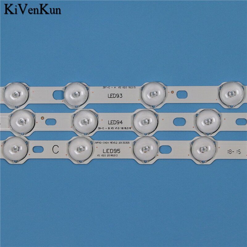 9 Lamps 355mm LED Backlight Strip For LUX0140003/01 40FMD294B-P 39FLHY168D 40FHD1 39LED450S WP3913DLED K40DLV1FSM Bars LED Bands