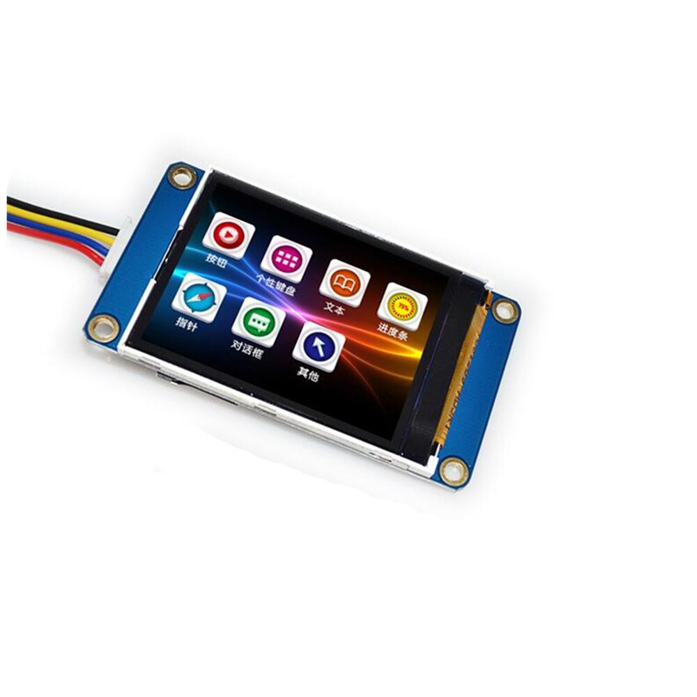 Taidacent Graphic Card Uart Serial 24 Pin 240x320 Color Resistive Touch Screen Tft Lcd Display 2.4 Inch Tft Lcd Module