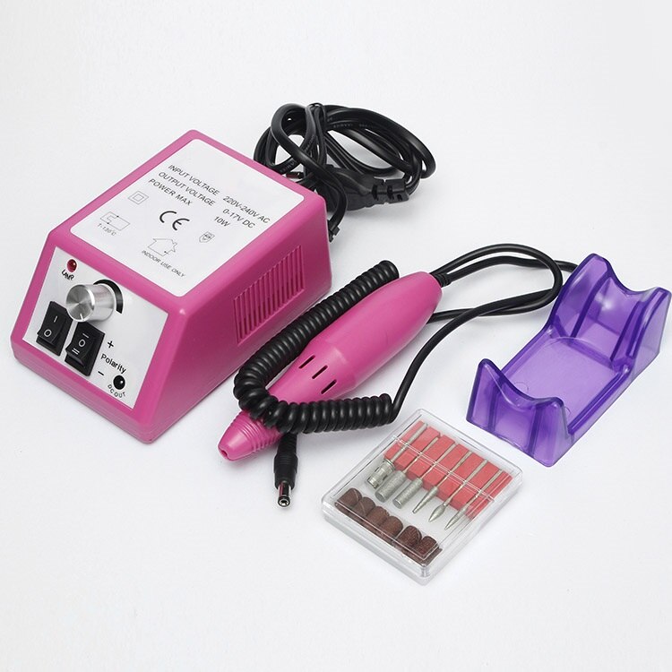 Professionelle Nagel Bohrer Maschine 20000/35000RPM Mühle Cutter setzt Schleifen Bande Für Manikübetreffend Pedikübetreffend Bausatz Elektrische Nagel Datei werkzeug: 20000RPM  Rosa