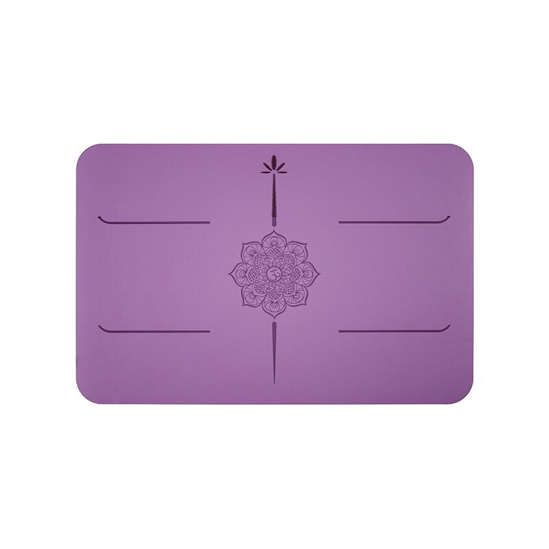 Lezyan LZ-YM01 PU Natural Rubber Yoga Mat Portable Mini Assist Mat Non-slip Flat Support Elbow Pads Meditation Headstand Mat: Purple