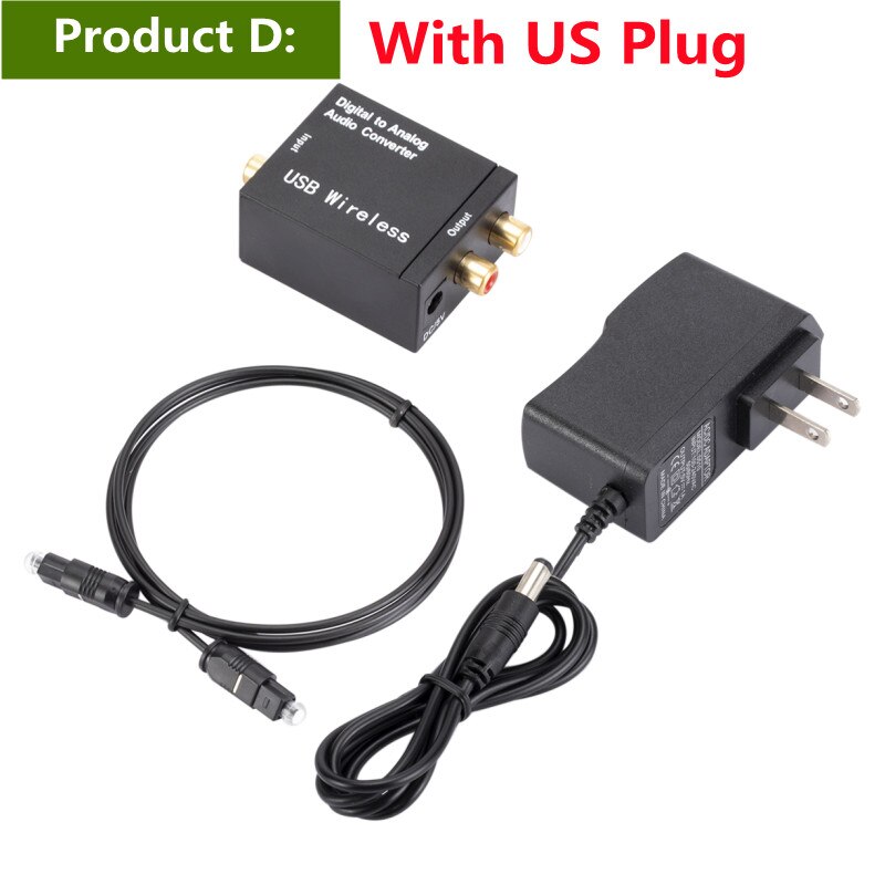 DAC Digital zu Analog Audio- Konverter Bluetooth 4,0 optisch Fiber Toslink koaxial Signal zu RCA R/L Audio- Decoder DAC Verstärker: mit uns Stecker