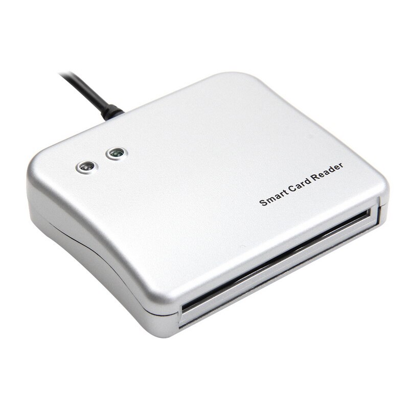 2 stk easy comm usb smart card reader ic/ id kortlæser til windows/ linux/ mac (prisen er for 2 stk)