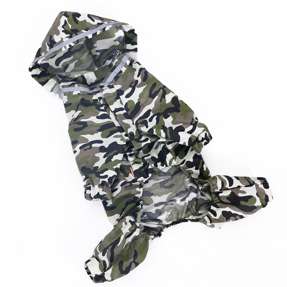 Mono impermeable para perros, abrigo de lluvia para mascotas, chaqueta impermeable para Labrador, Golden Retriever