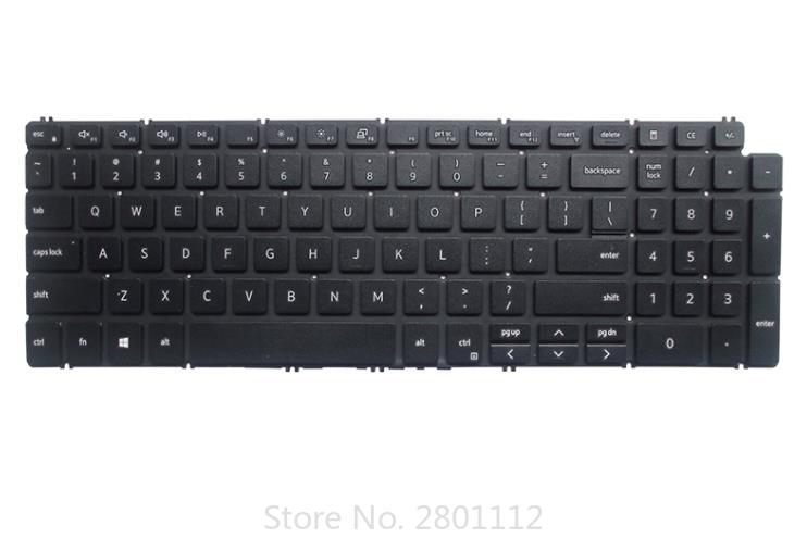 Laptop US Keyboard Backlight for DELL Inspiron 3511 3515 15 5510 5515 7510 16 Plus 7610 English Keyboard