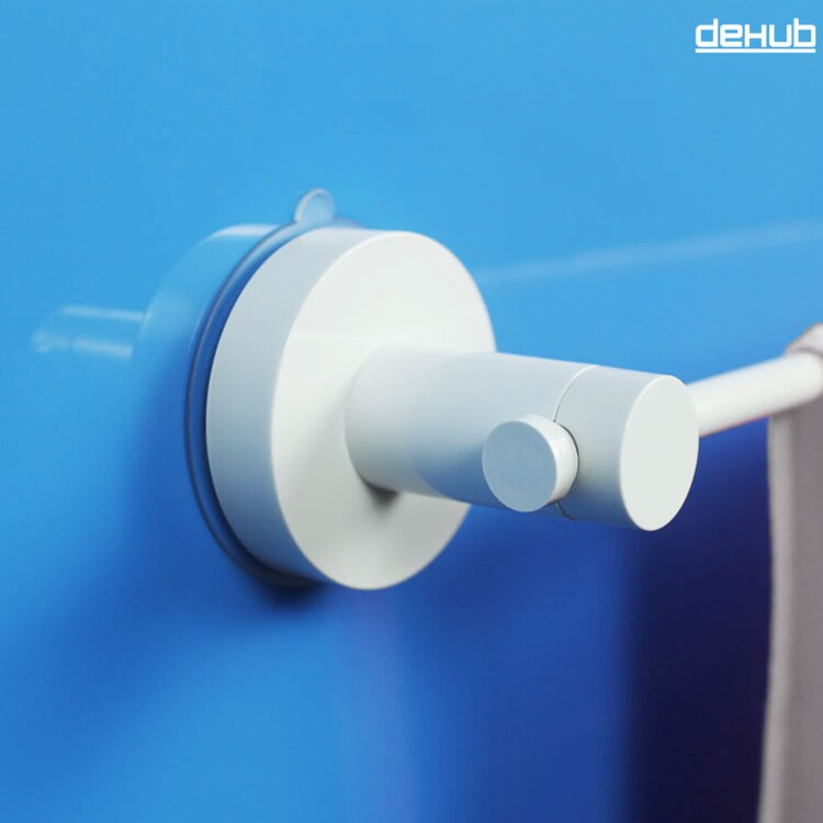 Dehub Suction Cup Stainless Towel Bar 53cm Single Towel Bars Bathroom Shelf Bathroom Accessories Simple Towel Rail