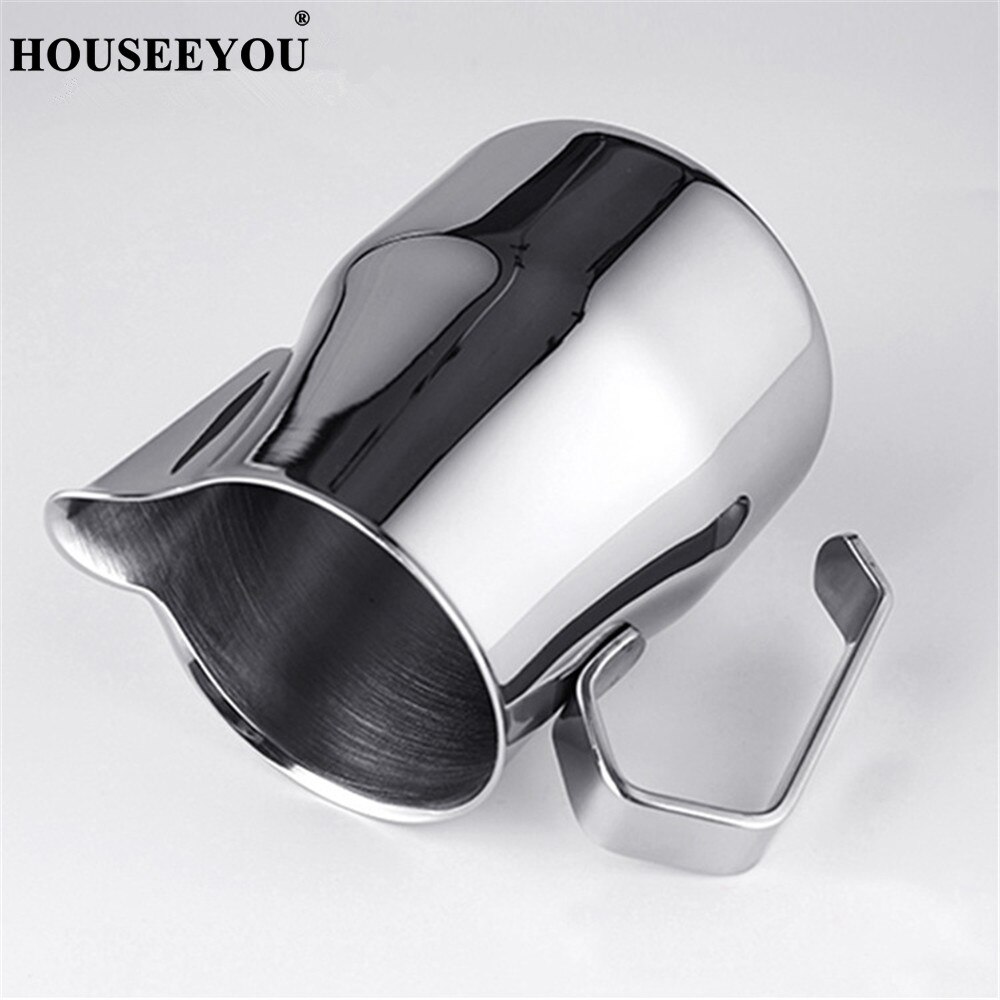 Jarra de acero inoxidable para espumar leche, jarra para Espresso, café Latte, herramientas para bebidas, manualidades Barista, novedad