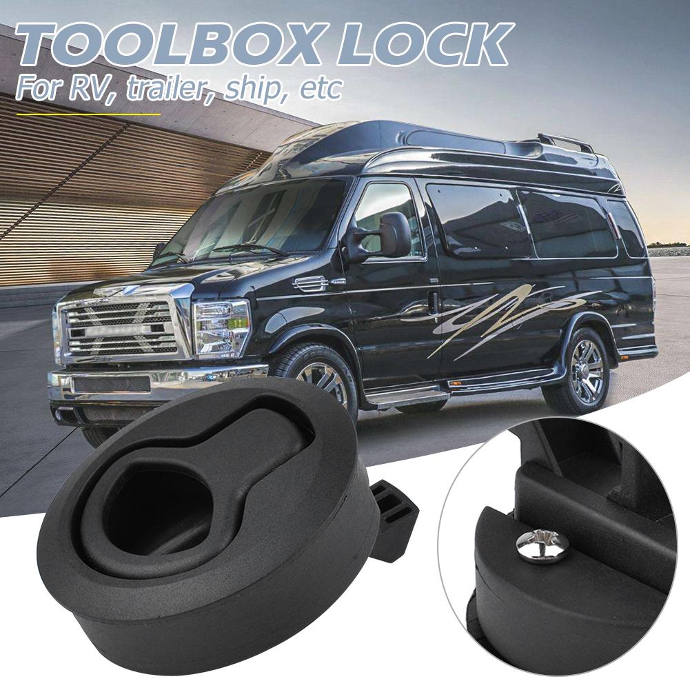 Durable Flush Pull Latch Delicate For RV Trailer Car Marine Ship Plastic Flush Pull Hatch Deck Latch without Lock