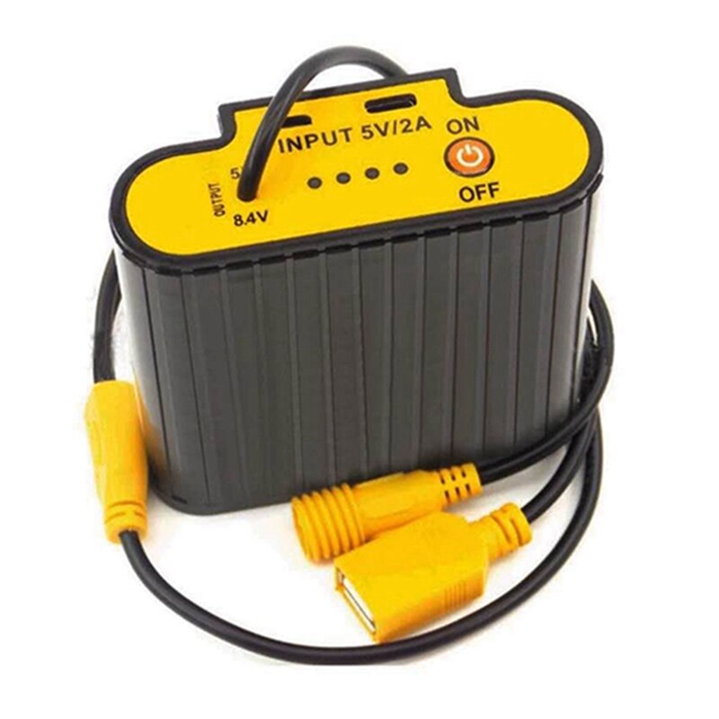 2Pcs Draagbare Licht Batterij Usb/Dc Batterij Opbergdoos 18650 Batterij Case Houder Waterdicht Batterij Houder