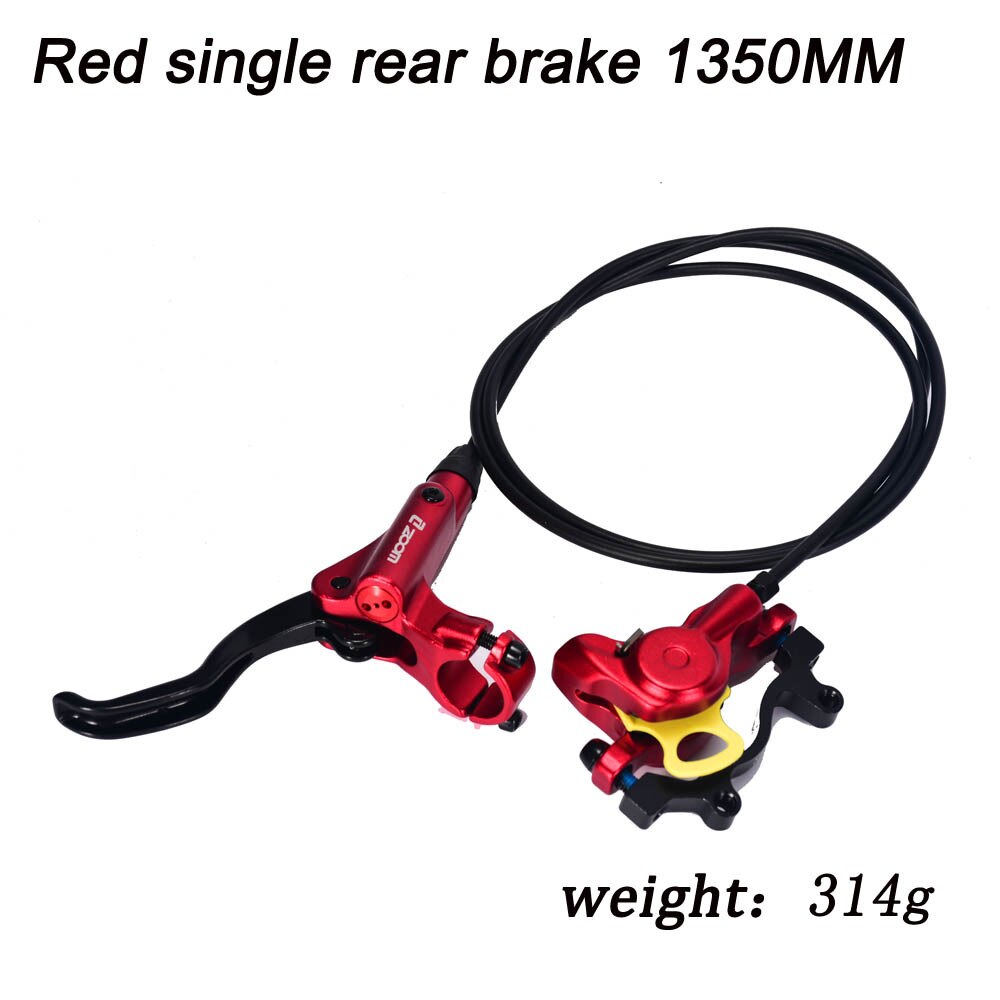 Zoom Mtb Fiets Hydraulische Rem Geïntegreerde Olie Rem Schijfrem Mtb Fiets Voor/Achter Hydraulische Schijfrem: red single rear