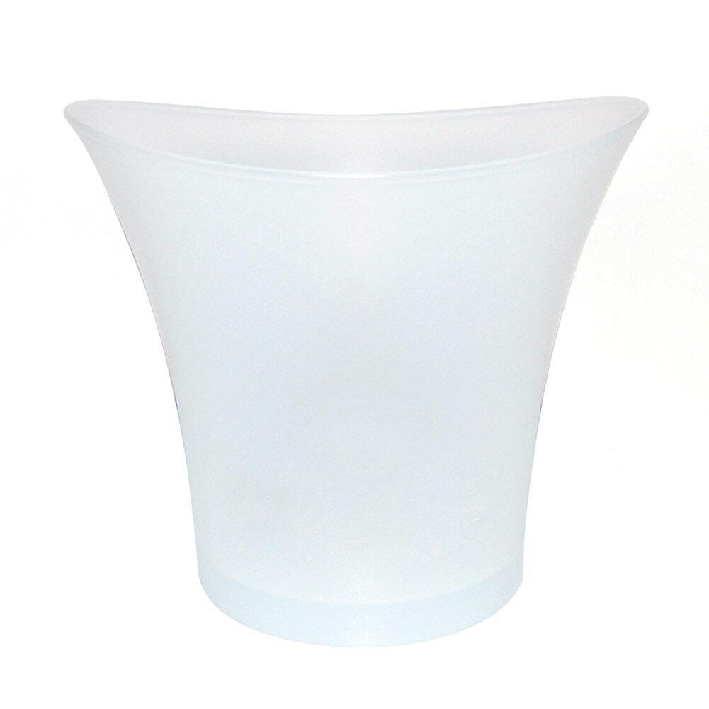 Seau à glace en plastique pour bière, 5l, fournitures de Bar, KTV Cool, dégradé coloré, outils de cuisine lumineux