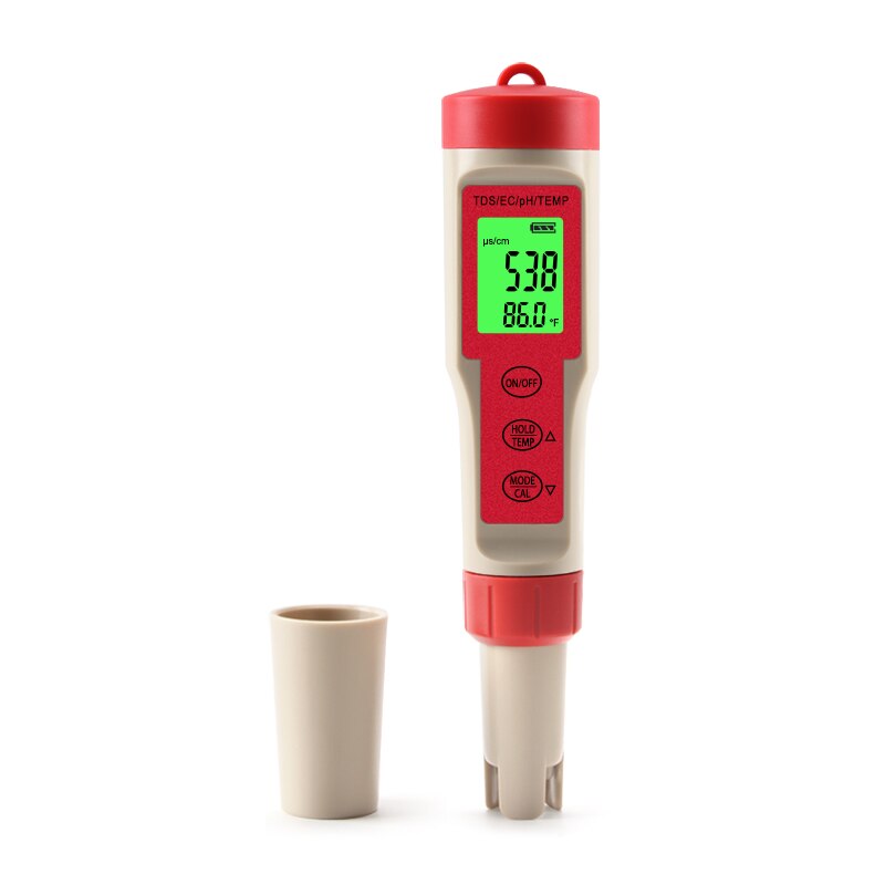 Digital TDS EC Temp PH Meter Water Tester Monitor High Accuracy Measurement with ATC for Aquarium Pool Drinking Water: TPH01139F-B