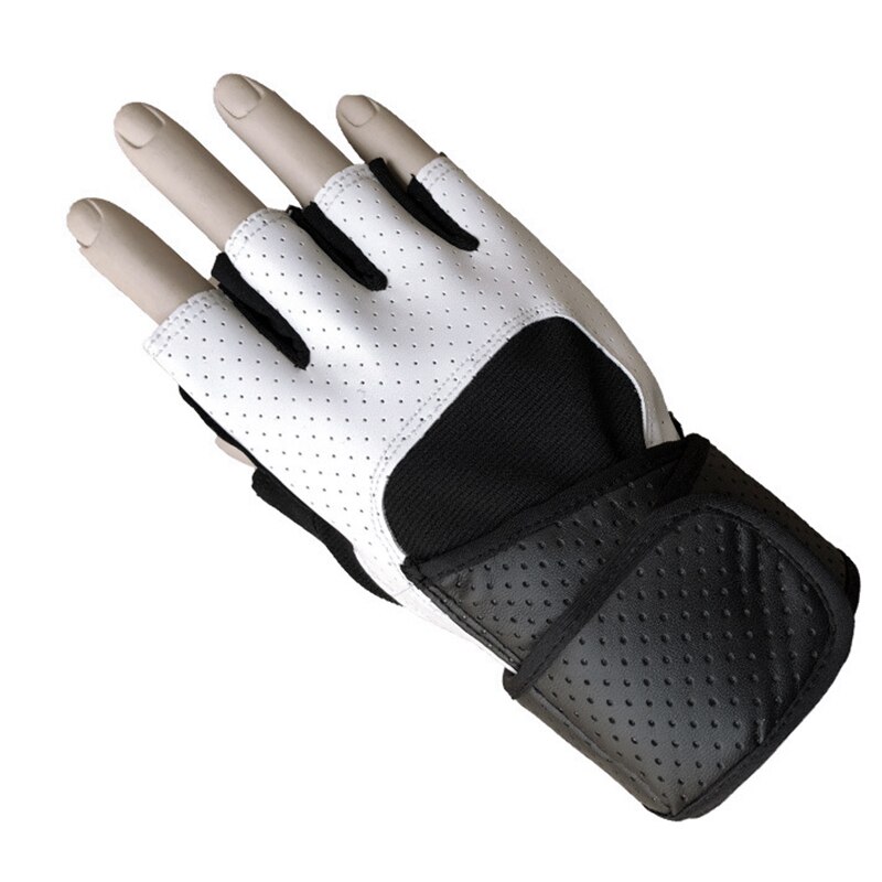 ¡Oferta! Guantes antideslizantes transpirables de medio dedo para hombre y mujer, equipo de pesas para levantamiento de pesas, equipo deportivo largo