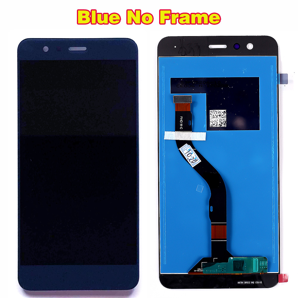 LCD pour Huawei P10 Lite 5.2 pouces IPS écran tactile numériseur assemblée 1920*1080 MultiTouch pour Huawei p10 lite écran: Blue No Frame