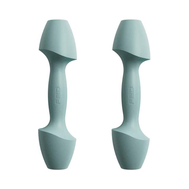 Selfree 2 stk dumbbells treningsvekter dumbbell sett treningsutstyr trening barbell vekter fitness hjemme kvinner slanking: Grønn