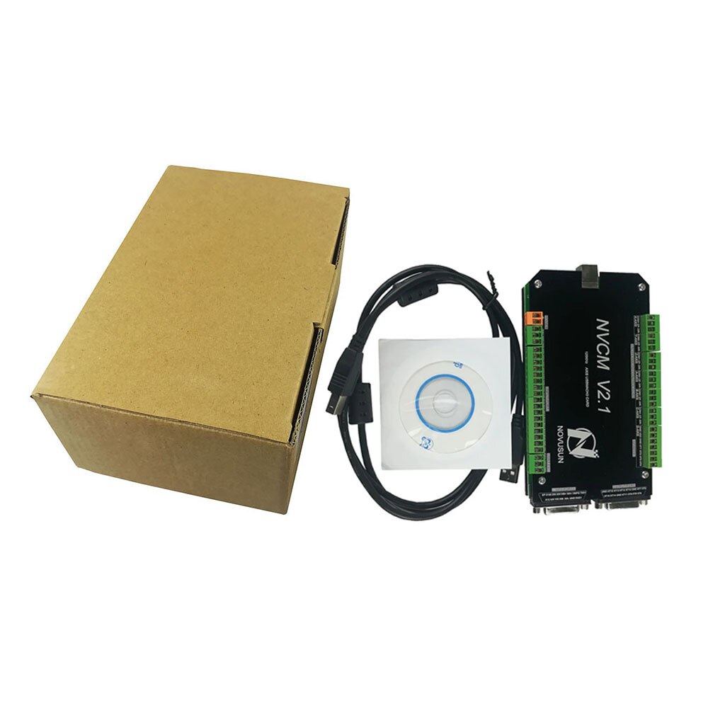 Controlador de movimiento Cnc Nvcm Mach3, interfaz Usb, 3 ejes, 4 ejes, 5 ejes, 6 ejes, tarjeta de Control Cnc, carcasa de Metal, nueva actualización