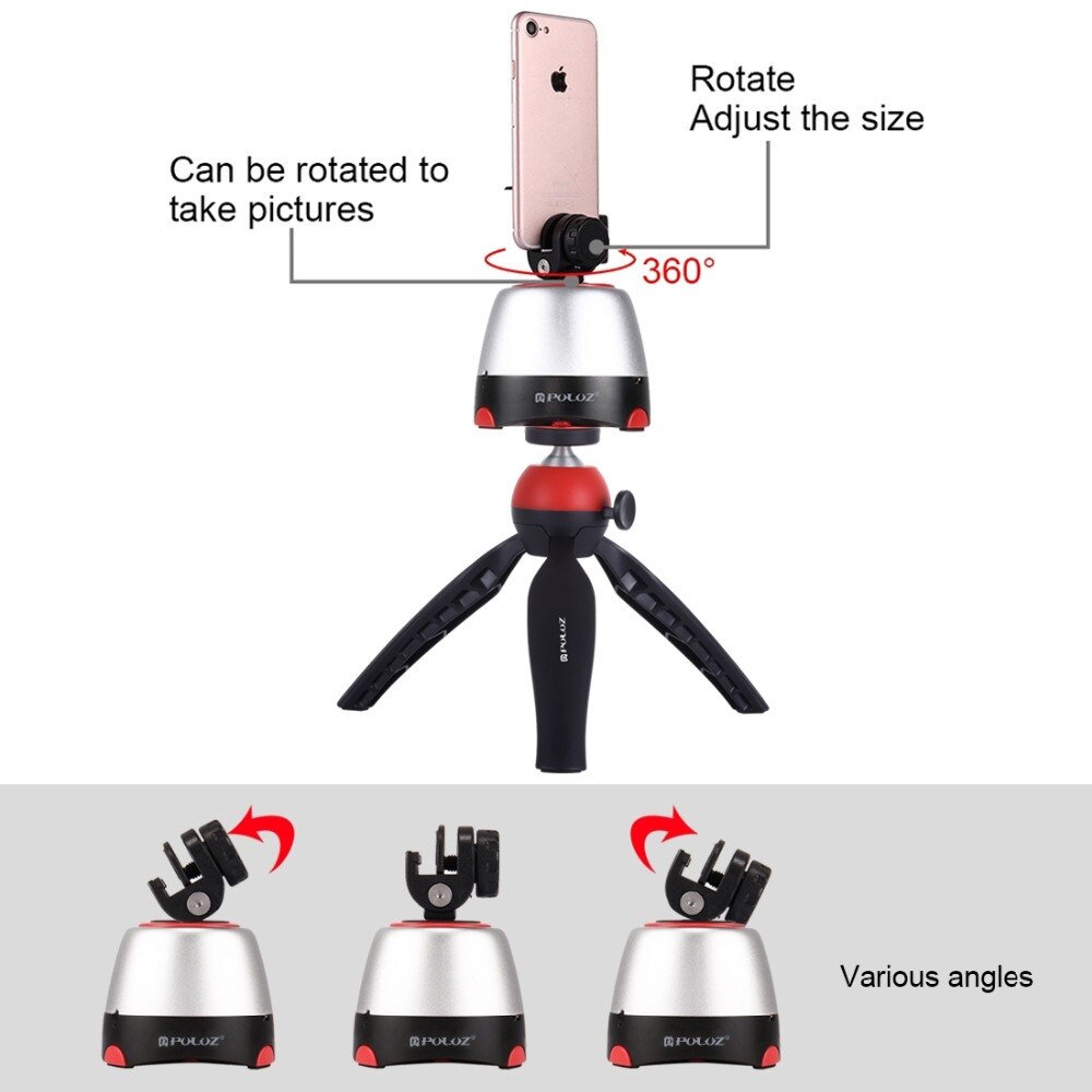 PULUZ Elektronische Stativ 360 Grad Rotierenden Panorama Stativ Kopf w/h Fernbedienung Für GoPro Iphone Smartphone DSLR Kameras