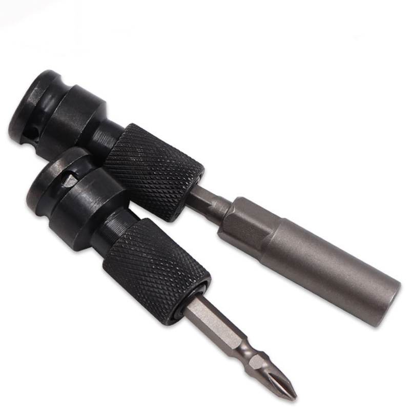 1/2 Inch Vierkant Tot 1/4 Inch Hex Ratel Socket Slagmoersleutel Socket Set Adapter Spanner Drive Converter Quick Release gereedschap