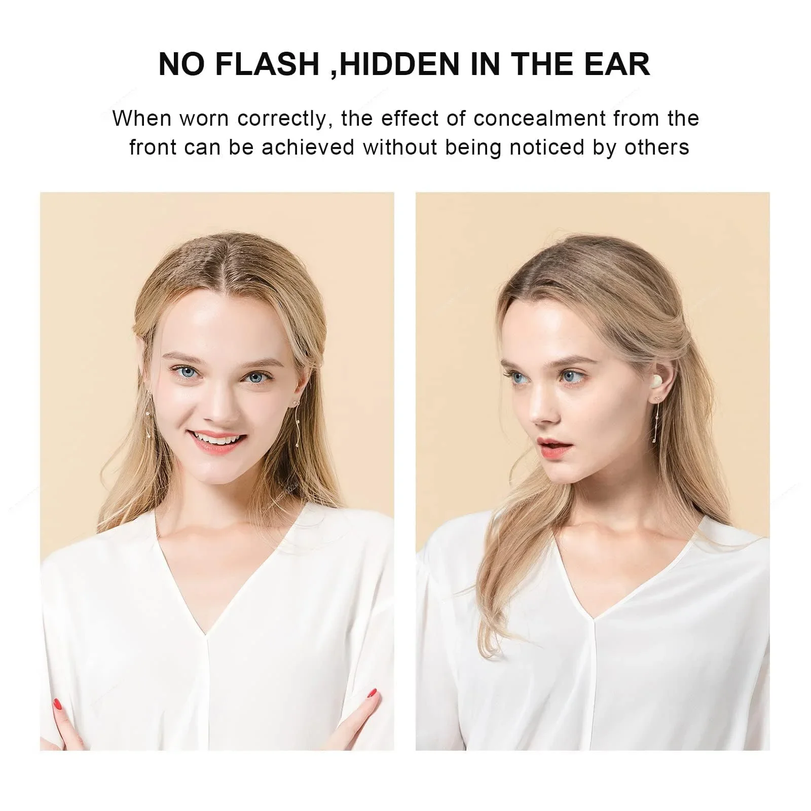 Xiaomi Invisible Earbuds Wireless Bluetooth Earphones in Ear Mini Discreet Small Tiny Earpiece Portable Sleep Headphones Hidden